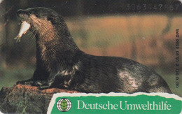 Télécarte à Puce Allemagne - DEUTSCHE UMWELTHILFE - ANIMAL - LOUTRE & POISSON - OTTER & FISH - Chip Phonecard - O-Series: Kundenserie Vom Sammlerservice Ausgeschlossen