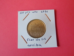 100 Pesetas 1996 Flor De Lis Arriba Y Abajo 100 Pesetas 1995 Flor De Lis Abajo Nuevas - 100 Pesetas