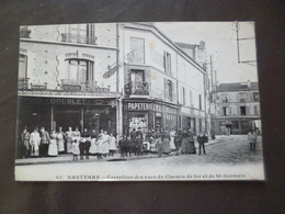 CPA 92 Hauts De Seine Nanterre Carrefour Des Rues Chemin De Fer Et Saint Germain TBE - Nanterre