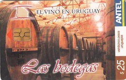 URUGUAY - Las Bodegas, TC 364a, 25 $ , Tirage 200.000, Used - Uruguay