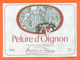 étiquette Vin De Table Pelure D'oignon Bertrand De Tavernay à Saint Gervais - 11 °/° - 75 Cl - Vino Rosado
