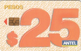 URUGUAY - 25 Pesos, TC 382a, 25 $ , Tirage 400.000, Used - Uruguay