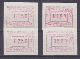 Finland 1989 Santa Claus Land Frama Labels  4v Unused ** Mnh (38340) - Automaatzegels [ATM]