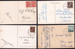 TRES BEAU LOT 12 X RELAIS ** WOESTEN ** DIFF. PERIODES ET TIMBRES - RARE ! 12 X STERSTEMPEL WOESTEN DIVERSE PERIODES ! - Postmarks With Stars