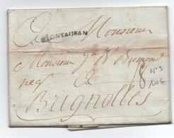 1782 - LETTRE De MONTAUBAN (TARN ET GARONNE) Avec MP LENAIN N°9 - 1701-1800: Precursors XVIII