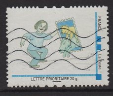 Timbre Personnalise Oblitere - Lettre Prioritaire 20g - Collectionnez Les Timbres - Gebruikt