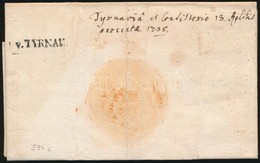 1755 Levél Teljes Tartalommal / Cover With Full Content 'v.TYRNAU' - Other & Unclassified