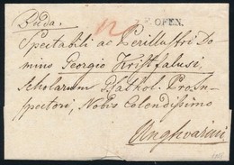 1828 Portós Levél / Unpaid Cover 'F.OFEN' - Unghvarini - Altri & Non Classificati