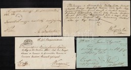 1841-1849 4 Db Levél / 4 Covers 'SÜMEGH', 'ALBA/REGIA', 'SZEGEDIN', 'SEMLIN' - Altri & Non Classificati