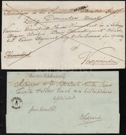1845-1848 2 Db Levél Különféle 'SZEMES' Bélyegzéssel / 2 Covers With Different 'SZEMES' Postmark - Sonstige & Ohne Zuordnung