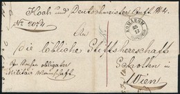1849 Levél / Cover 'KOMÁROM' - Wien - Altri & Non Classificati