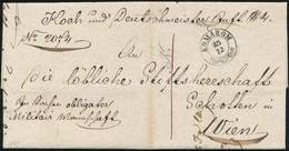 1849 Levél / Cover 'KOMÁROM' - Wien - Other & Unclassified