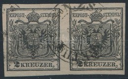 O 1850 2kr HP IIIa Fekete / Black 'N.ZSÁMBOKRÉTH' Certificate: Ferchenbauer - Sonstige & Ohne Zuordnung