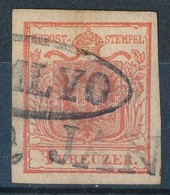 O 1850 3kr Lemezhibás / Plate Flaw '(SO)MLYO' (Gudlin R) - Altri & Non Classificati