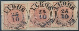 1850 3 X 3kr HP I. 'LUGOS' - Other & Unclassified