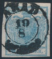 O 1850 9kr HP I. Világoskék / Light Blue 'ARAD' Certificate: Steiner - Altri & Non Classificati