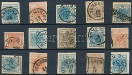 O 1850 15 Db Bélyeg Szép/olvasható Bélyegzésekkel / 15 Stamps With Nice/readable Cancellations - Altri & Non Classificati