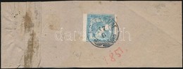 1851 Hírlapbélyeg Címszalagon / Newspaper Stamp On Complete Wrapper, Geripptes Papier  'KOMÁROM' - Altri & Non Classificati