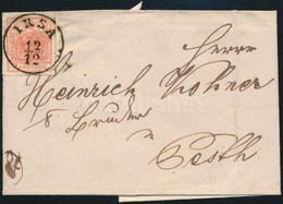 1854 3kr HP, Levélen / On Cover 'IRSA' - Pesth - Altri & Non Classificati