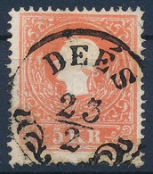 O 1858 5kr II Festékfolt A Fejen / Paint Spot 'DEÉS' - Other & Unclassified