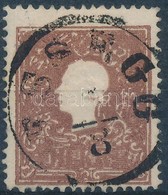 O 1858 10kr II., Túlfestékezett Nyomat / Overinked Piece 'ESSEGG' - Other & Unclassified