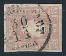 O 1858 Hírlapbélyeg II. Típus Barnáslila / Newspaper Stamp Type II. Brownlilac '(HERRM)ANNSTADT' - Sonstige & Ohne Zuordnung