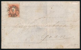 1859 5kr Levélen / On Cover 'PEST / BAHNHOF' - Gran - Sonstige & Ohne Zuordnung