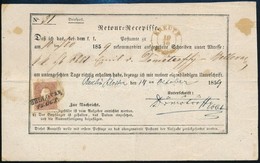 1859 10kr Tértivevényen / On Retour Recepisse 'KREUTZ' - 'BELLOVAR' - Other & Unclassified