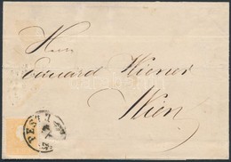 1861 Narancssárga 2kr Levélen / 2kr Orange On Cover  'PESTH' - 'WIEN' - Other & Unclassified