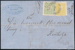 1861 2kr + 3kr Zöld/green Levélen / On Cover (Ferchenbauer EUR 925,-) 'BAN. WEISSKIRCHEN' - 'RESCHITZA' Certificate: Fer - Other & Unclassified