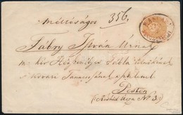 1864 15kr Levélen / On Cover Piros/red 'KASCHAU RECOMMANDIRT' (Gudlin 800 P) Certificate: Ferchenbauer - Other & Unclassified