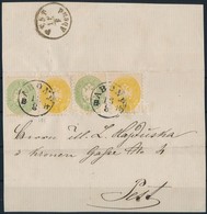 1864 2 X 2kr + 2 X 3kr 2. Zónás Levél El?lapján / On Front Of A 2nd Zone Cover 'ABONY B.H.' - Sonstige & Ohne Zuordnung