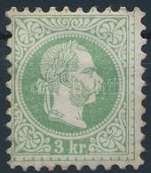 * 1867 3kr Világoszöld / Light Green. Certificate: Steiner - Altri & Non Classificati