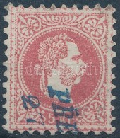 O 1867 5kr érdekes Nyomat Kék Bélyegzéssel / Print Variety With Blue Cancellation, Interesting Piece - Altri & Non Classificati