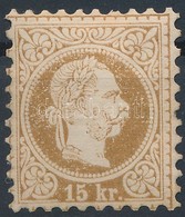 * 1867 15kr Sárgásbarna / Yellow Brown (Ferchenbauer EUR 570.-) Certificate: Steiner - Other & Unclassified