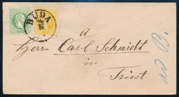 1867 2kr + 3kr Levélen / On Cover 'BUDA' - 'TRIEST' - Other & Unclassified