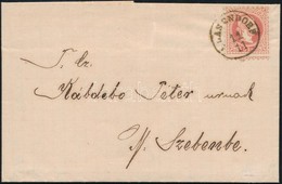 1868 Képbe Fogazott 5kr Ajánlott Levélen / 5kr With Strongly Shifted Perforation On Cover 'BLASENDORF' - 'NAGY SZEBEN' - Sonstige & Ohne Zuordnung