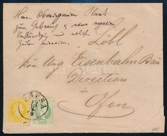 1869 2kr + 3kr Levélen / On Cover 'KASSA' - 'BUDA' - Sonstige & Ohne Zuordnung