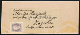 1893 Címszalag Zágrábba Bélyegzés Nélkül / Wrapper To Zagreb, Without Cancallation - Altri & Non Classificati