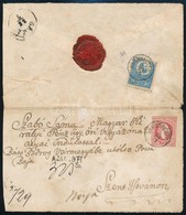 1871 1867-es 5kr Ajánlott Díjjegyes Boríték K?nyomat 10kr Díjkiegészítéssel / 1867 5kr Registered PS-cover With 1871 10k - Sonstige & Ohne Zuordnung