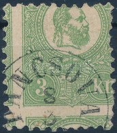 O 1871 K?nyomat 3kr Látványos Elfogazással / Mi 2 With Strongly Shifted Perforation 'PANCSOVA' - Altri & Non Classificati