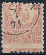 O 1871 K?nyomat 5kr V. Típus Képbe Fogazva / Mi 3 Type V With Strongly Shifted Perforation - Sonstige & Ohne Zuordnung