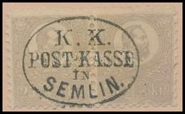 O 1871 K?nyomat 25kr Pár / Mi 6 Pair 'K.K. POST-KASSE IN SEMLIN' - Sonstige & Ohne Zuordnung