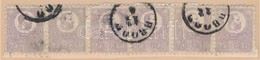 O 1871 K?nyomat 25kr Hatoscsík / Mi 6 Stripe Of 6 'BROOD' Certificate: Orbán - Other & Unclassified