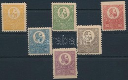 1921 50 éves Jubileum Levélzáró Sor 6 Klf Színben / Label Set In Different Colours - Sonstige & Ohne Zuordnung