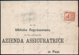 ~1871 K?nyomat 5kr Téglavörös, Levélen / Mi 3b On Cover 'IPOLYSÁGH' - Other & Unclassified