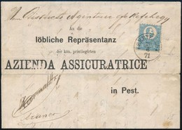 1871 K?nyomat 10kr Levélen / Mi 4 On Cover 'FEKETEHEGY' - Pest - Other & Unclassified