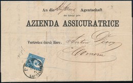 1871 K?nyomat 10kr Levélen / Mi 4 On Cover 'PEST / LIPOTVÁROS' - Comorn - Sonstige & Ohne Zuordnung