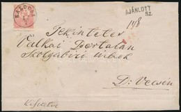 1871 K?nyomat 5kr + 10kr Ajánlott Levélen / Mi 3 + 4 On Registered Cover 'KALOCSA' - D.Vecse - Altri & Non Classificati