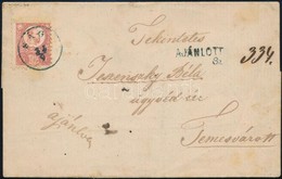 1871 Ajánlott Levél K?nyomat 10kr (hátul) és Réznyomat 5kr Vegyes Bérmentesítéssel / Mi 4 + 10 Mixed Franking On Registe - Other & Unclassified